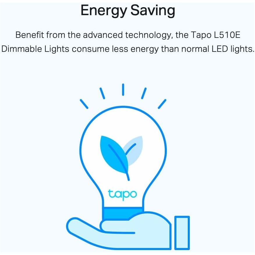 Buy Tapo,Tapo Smart Bulb E27 (2-Pack) – 8.3W Energy-Saving, Dimmable Warm White, Works with Alexa & Google Home (Tapo L510E) - Gadcet UK | UK | London | Scotland | Wales| Near Me | Cheap | Pay In 3 | LED Light Bulbs